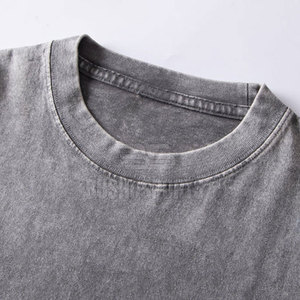 Service OEM – T-shirts légers pour hommes effet délavé – T-shirts slim fit pour hommes effet délavé, très tendance - Product Image 4