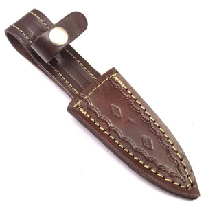 Custom Handmade 100% Top High Quality Wholesale <b>Cheap</b> Price Folding Knife Leather Sheath Embossed Pattern Camping Carbon Steel - Product Image 1