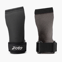 Poignées de musculation ZOTO pour entraînement croisé, sangles de levage rembourrées en cuir épais pour les rameurs et les tractions