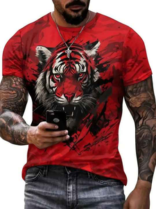 Camisetas Raglán para Hombre, Estilo Urbano, 100% Algodón, Tallas Grandes, Ropa Casual de Verano, de Alta Calidad - Product Image 6