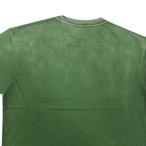 Nueva llegada: Camiseta de manga corta para hombre, color verde sólido, cuello redondo, corte regular, algodón jersey, estilo casual y precios bajos. - Product Image 5
