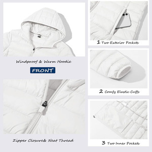 Chaquetas Acolchadas para Mujer, Hechas con Tela de Nailon y Algodón, Relleno de Alta Calidad, Costuras Reforzadas - Product Image 6