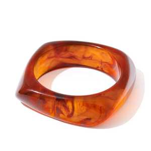 B.H CRAFTS Brazalete de Resina Vintage Unisex con Forma Geométrica, Joyería de Moda, Accesorio de Destaque para Fiesta, Certificado IGI - Product Image 4