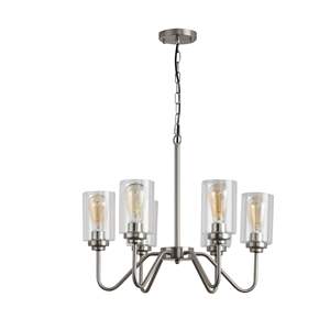 Lámpara de Araña Moderna de Estilo Americano de Lujo, E26, de Vidrio y Hierro, con 6 Bombillas, para Sala de Estar, Categoría de Producto: Lámparas Colgantes - Product Image 3