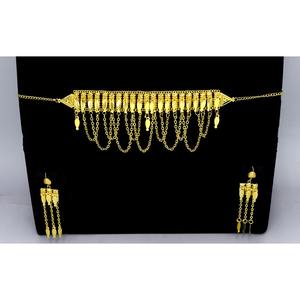 Martasha diseñador islámico Ramadán especial chapado en oro UAE joyería especial Dubai joyería collar pendiente conjunto Joyería Árabe - Product Image 6