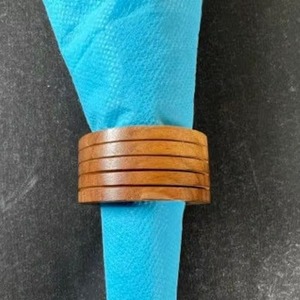 <b>Wooden</b> <b>Napkin</b> <b>Rings</b> Round 4.5cm Modern Table Decoration Party Durable Eco Friendly Reusable Accessories - Product Image 1