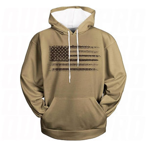 Wholesale Men's Hoodies Custom Streetwear Casual Drop Shoulder New Design Blank High Quality Fleece Screen Printed Pullover - Product Image 1