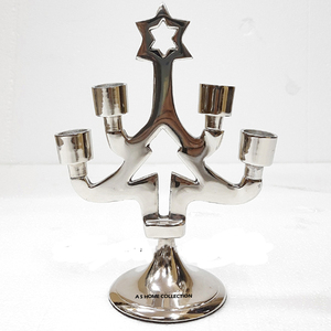 Latest Design Silver Finished Luxury Unique Handmade Blank Sublimation <b>Christmas</b> <b>Tea</b> <b>Light</b> Candle Holder for Home Decorations - Product Image 4