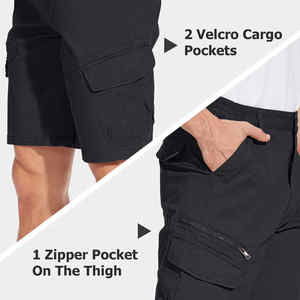 Pantalones Cortos Cargo Casuales de Verano para Hombre, de Lona, Cintura Media, 6 Bolsillos, Transpirables y de Secado Rápido, Gran Venta - Product Image 4