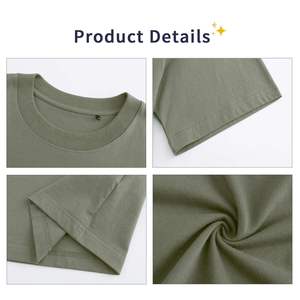 Camiseta de Hombre, Corte Regular, 100% Algodón, Cuello Redondo, Estilo Casual Urbano, Secado Rápido, Etiqueta Privada Personalizada, Color Oliva - Product Image 5
