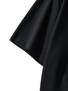 Polo Oversize para Hombre, Diseño Moderno con Hombros Caídos, Manga Corta, Tela de Color Sólido, Estilo Casual de Negocios y Urbano, Camisetas para Hombre - Product Image 3