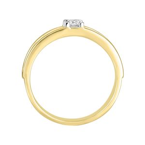 Anillo Clásico Solitario para Hombre de Oro Amarillo de 14K con Diamante Cultivado en Laboratorio Redondo - Product Image 3