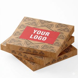 Cajas de Pizza de Cartón Corrugado Reciclado con Diseño en Relieve: Caja de Embalaje de Cartón Ecológica Premium para Comida para Llevar - Product Image 3