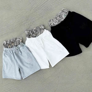 Affordable Price Best Material Double <b>Layer</b> Baggy Sweat Shorts Men Oversized Cotton Streetwear Shorts - Product Image 4