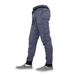 กางเกงขายาวผู้ชายทรงสลิมฟิตลำลอง ดีไซน์เอวกลางปรับได้ ผลิตจากผ้าฝ้ายผสมโพลีเอสเตอร์น้ำหนักเบา ซักแล้ว พร้อมส่ง - Product Image 4