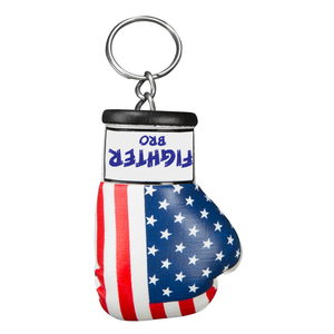 Porte-clés mini-gant de boxe en cuir artificiel, porte-clés à suspendre pour voiture, porte-clés gants de boxe, cadeau MMA, taille et design personnalisés - Product Image 4