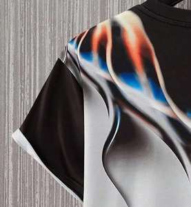 เสื้อยืดโอเวอร์ไซส์ทรงบ็อกซี่ผ้าคอตตอนหนานุ่มสำหรับผู้ชาย สกรีนโลโก้ได้ คอริบ โอเวอร์ไซส์ ทรงวินเทจ ลุคสบายๆ สไตล์สตรีทแวร์ - Product Image 2