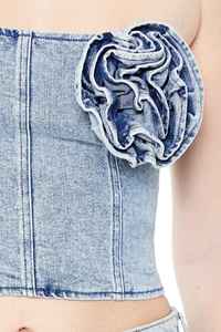 Corsé Vintage Personalizado al por Mayor para Mujer, Corsé Estructurado Clásico sin Tirantes, Tops Casuales de Mezclilla para Mujer - Product Image 4