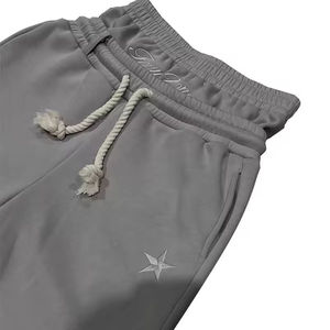 Custom Men Straight Printed Canvas <b>Fleece</b> <b>Joggers</b> Eco-Friendly Waterproof High Quality Streetwear - Product Image 4