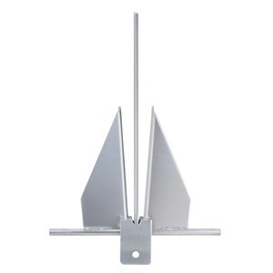 Kit Ancora Fluke da 13 libbre con Catena da 7,9 piedi e Corda da 101 piedi, Griffe da 2x0,4 pollici in Acciaio Zincato a Caldo per Yacht e Barche - Product Image 1