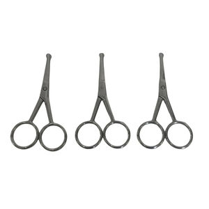 Ensemble de 3 ciseaux de beauté à lame droite en acier inoxydable de haute qualité, design optimal pour la coupe de cheveux avec pointe acérée - Product Image 2