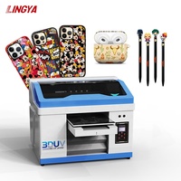 NewA3 3060UV printer ABfilm casing ponsel kulit casing earphone smallA3 pencetak flatbed gantungan kunci kayu printer UVflatbed