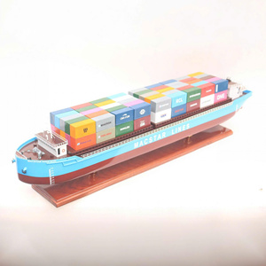 Macstar line nghi SON ภาชนะเวียดนามเรือทำด้วยมือทาสีไม้โมเดล-ตกแต่งบ้าน - Product Image 1