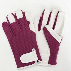 Gants de travail en coton jaune et gris, durables, pour l'extérieur, longueur poignet, style uni, utilisation quatre saisons - Product Image 5