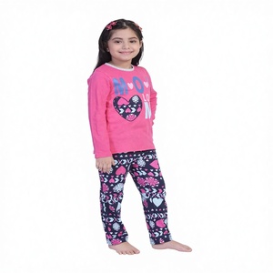 Venta al por mayor de pijamas de algodón cómodos de verano para niñas lindo diseño de dibujos animados ropa de dormir unisex venta en línea en Alibaba - Product Image 1