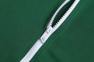 2026 New Men's Dark Green <b>Zip</b>-<b>Up</b> Jacket and Pants Set with <b>White</b> Stripes Casual Sportswear Regular Fit Performance Tracksuit - Product Image 5