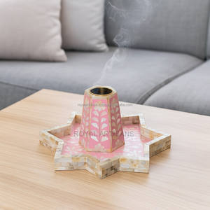 Elegante Quemador de Incienso Indio de Alta Calidad con Incrustaciones de Hueso, Ecológico, Juego de Quemadores de Incienso Bakhoor, Porta Incienso Aromático - Product Image 3