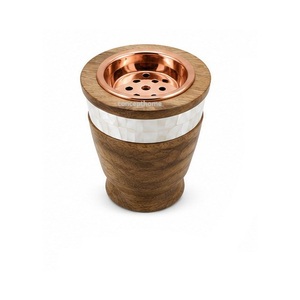 Arabic Bakhoor <b>Burner</b> Handmade Sandalwood Incense <b>Burner</b> with Brass Inlay Eco-Friendly Scented Aromatic Diffuser All Season Use - Product Image 3