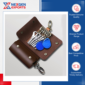 Llavero Colgante de Cuero PU Hecho a Mano, Multifuncional, Estilo Vintage, Calidad Estándar de Fabricante Indio, para Compradores al por Mayor - Product Image 3