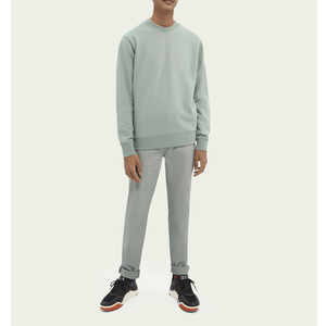 เสื้อสเวตเชิ้ตคอกลมทรงปกติสำหรับผู้ชาย ผ้าถักเนื้อฝ้าย อุ่นสบาย สไตล์มินิมอล เหมาะสำหรับใส่ในฤดูหนาว - Product Image 4