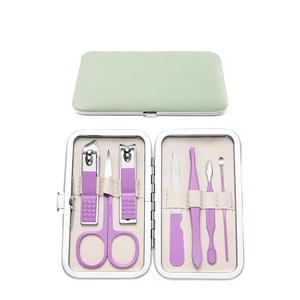 Classic Stainless Steel <b>Nail</b> <b>Kit</b> 7 in 1 Portable Case Manicure Tools Set for Adult Use - Product Image 3