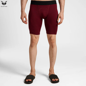 2026 Maroon Black Color Good Supplier Make Your Own Soft Stretchy And Supportive Fabric <b>Compression</b> <b>Shorts</b> For <b>Men</b> Wear - Product Image 5
