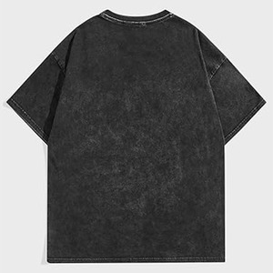 Chemises Homme Oversize Imprimées Effet Délavé Vintage Couleur Unie Décontractées Streetwear Coton Lourd 100% Fournisseur OEM ODM en Gros - Product Image 3