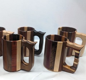 UNIQUE WOODEN BAMBOO HANDLE Wooden Coffee <b>Mug</b> Cup Office Home Business Gift Wholesale Cup <b>Mug</b> for Christmas - Product Image 1