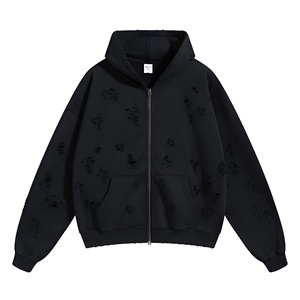 Sudadera con Capucha Extra Grande Personalizada para Hombre, Negra y Gris, con Estampado en Relieve, Informal, 100% Algodón, Ecológica, Antipilling - Product Image 4