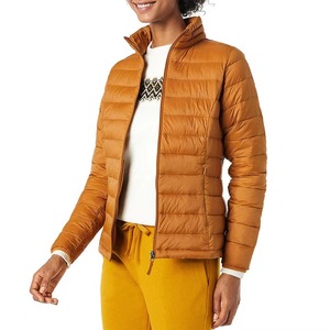 Custom Printed Woolen Knitted <b>Women</b> Puffer <b>Jacket</b> Winter Quilted Warm Lightweight Windproof Padded Bubble Coat Outerwear <b>Parka</b> - Product Image 4