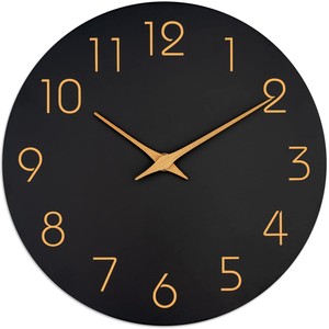 Horloge murale ronde en bambou éco-minimaliste avec motif abstrait et géométrique |   Montre durable |   Vente en gros |   Aqudus Saleem - Product Image 2