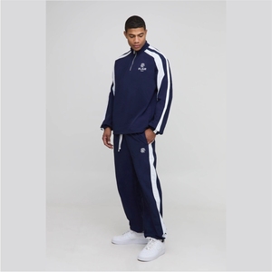 Conjunto Deportivo para Hombre, Estilo Nueva York, Cuello Alto, Pantalones Holgados, Talla Grande - Product Image 4