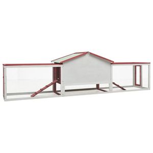 Conejera Roja y Blanca para Mascotas, Elegantes Casas y Muebles para Mascotas - Product Image 4