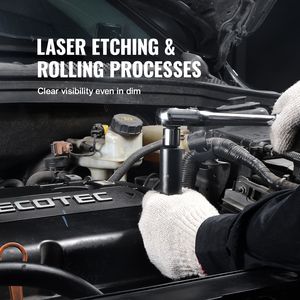 ชุดประแจบล็อกหกเหลี่ยม 11 ชิ้น ขนาด SAE 5/16"-1"  วัสดุ CR-V อัลลอยด์สตีล สำหรับซ่อมรถยนต์ ขนาดอ่านง่าย - Product Image 4