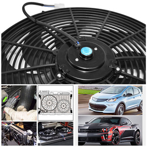 Ventola di raffreddamento del radiatore elettrico da 16 pollici 12V 120W con Kit termostato per auto a 10 pale e Kit di montaggio incluso - Product Image 5