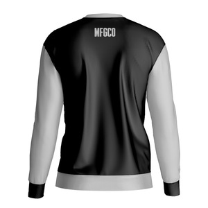 T-shirt Homme Personnalisable Décontracté Couleur Unie Coupe Ample Col Rond Manches Longues Épaules Tombantes 100% Coton - Product Image 2