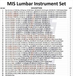 ชุดเครื่องมือกรงฟิวชั่นเอว Peek ชุดเครื่องมือกรงผ่าตัดกระดูกสันหลัง ชุดเครื่องมือกรงเอวสแตนเลสคุณภาพดีที่สุด - Product Image 6