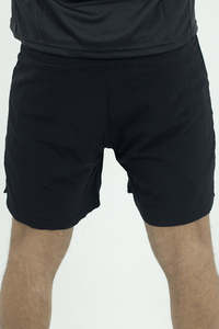 Shorts de sport personnalisés pour hommes de qualité supérieure, 2 en 1, double couche, pour la course à pied et l'entraînement, avec compression interne et cordon de serrage élastique à la taille - Product Image 2