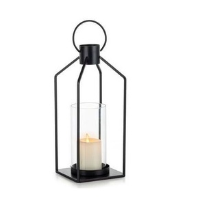 Black Finished Stylish Decorative Unique Metal & Glass <b>Candle</b> <b>Lantern</b> Classic Design <b>Candle</b> Holder <b>Lantern</b> For Home Decoration - Product Image 5