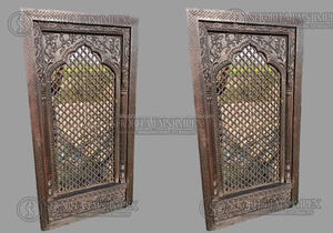 Cadres en bois sculptés en paon pour les mariages, plaque d'entrée en bois artisanale traditionnelle indienne - Product Image 5